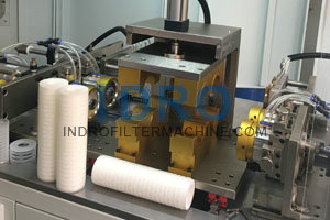 Linha de produção de cartucho de filtro plissado PP - máquinas de solda - filtro de alto fluxo, soldadoras com tampa IR, vídeo