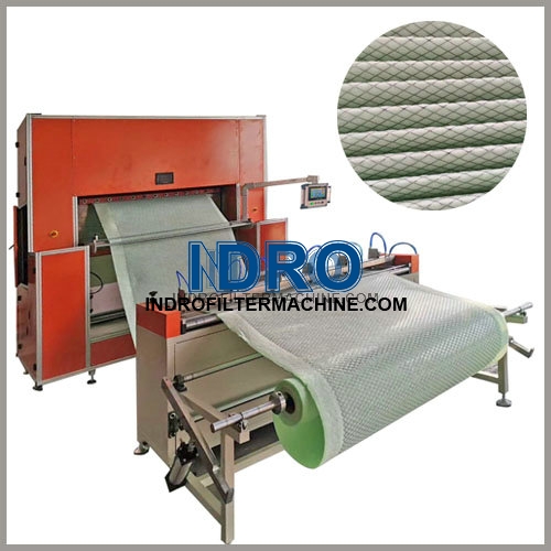 Linha de máquinas de fabricação de filtro de ar de painel plissado