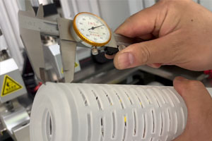 Desenvolvimento de soldagem de tampas de cartucho de filtro