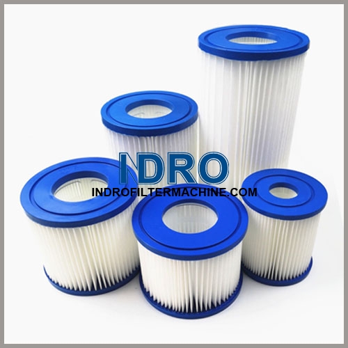 Linha de máquinas para fabricação de cartuchos de filtro plissados para piscinas/spas